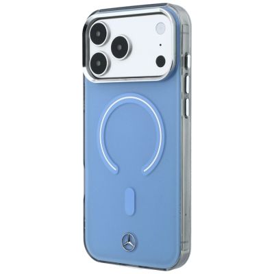 2. Mercedes Double Layer Iconic Logo MagSafe Case for iPhone 18 Pro Max / 17 Pro Max - Blue