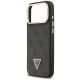 6. Guess 4G PU Triangle Logo & Stand Camera Magsafe Case for iPhone 17 Pro Max - Black