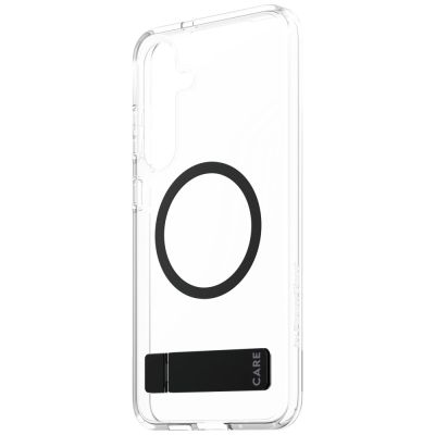3. CARE by PanzerGlass Feature Black Kickstand & QI Case for Samsung Galaxy S25+ - Transparent