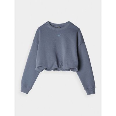 6. Girls' sweatshirt without a hood, 4F 4FJRSS24TSWSF1331-32S