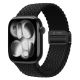 6. Tech-Protect Nylonmag Strap for Apple Watch 4 / 5 / 6 / 7 / 8 / 9 / SE / Ultra 1 / 2 (42 / 44 / 45 / 49 MM) - Black