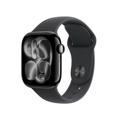 Apple Watch Series 11 (2025) GPS 42mm Jet Black Aluminum Case with Sport Band S/M