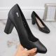 11. Sergio Leone W SK193A black block heel pumps 