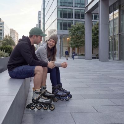 9. NA22151 ARMOUR GRAY ROLLER SKATES SIZE 40 NILS EXTREME