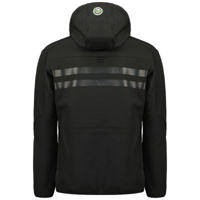 2. Geographical Norway ROYAUTE BLACK / GREEN DB MEN 068 BLACK / GREEN men's softshell jacket (WY8026H/GN-NOIR / VERT)