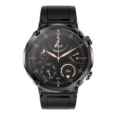 5. Gravity GT21-1+ Smartwatch Black Silicone Strap