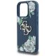 6. Guess Grained Roses Big 4G logo case for iPhone 16 Pro - blue