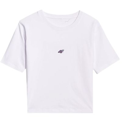 7. Women's T-shirt 4F F2971 white 4FWAW25TTSHF2971 10S