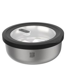 PROVIDO 2 ltr round steel container