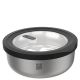 PROVIDO 2 ltr round steel container