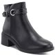 6. Women's leather ankle boots with insulated sole, black Sergio Leone BT-25-S