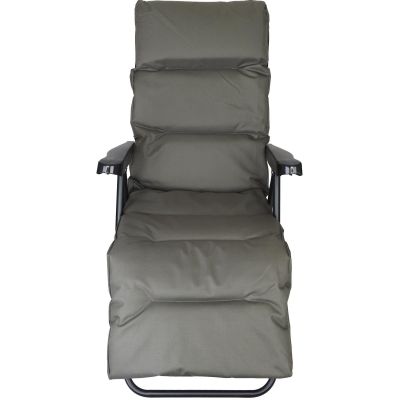 5. GARDEN ARMCHAIR WITH FOOTREST 57x83x106CM GREY-GREEN