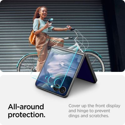11. Spigen Glas.TR EZ Fit HD Tempered Glass 2-pack for Samsung Galaxy Z Flip 7 - Transparent
