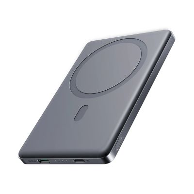 Powerbank Joyroom JR-PBM08 5000mAh 20W ultra-thin with inductive charging - gray