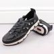 27. Leather openwork shoes Rieker W RKR652, navy blue