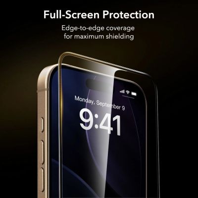 9. ESR UltraFit Armorite Pro Tempered Glass for iPhone 17 Pro - Clear