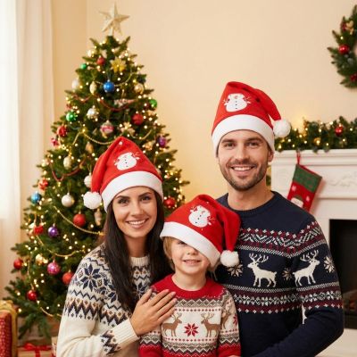 8. CLASSIC SANTA CLAUS HAT 30X40CM SNOWMAN