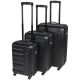 23. SET OF 3 SUITCASE 18/22/26 INCHES BLACK SLAZENGER