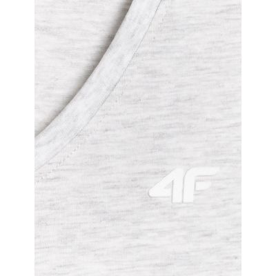 5. Women's basic V-neck T-shirt 4F 4FWMM00TTSHF3307-27M