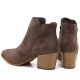 5. Women’s brown suede heeled ankle boots M.Daszyński MR2624-1