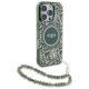 3. Guess IML Flowers Allover Electro With Pearl Strap MagSafe case for iPhone 16 Pro Max - green
