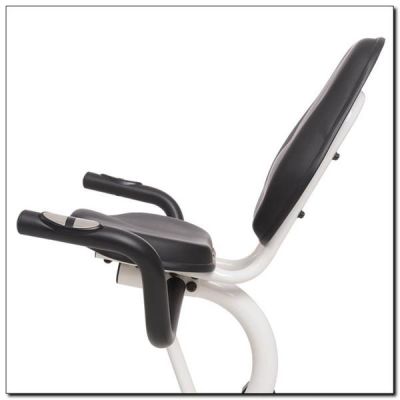 4. HMS R9259 white and green recumbent magnetic bike