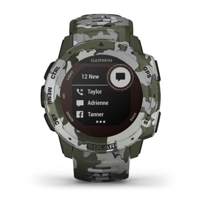 8. Garmin Instinct Solar Camo Watch Green (010-02293-06)