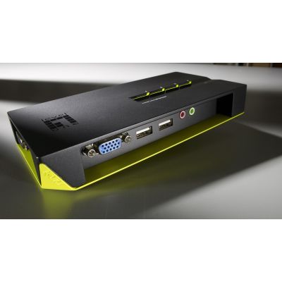 3. LevelOne KVM-0421 KVM Switch Black, Green