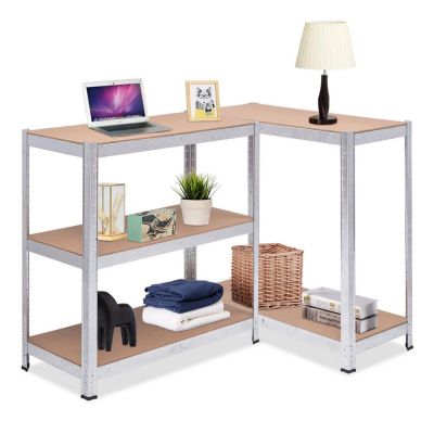 7. GREENBLUE METAL GALVANIZED STORAGE SHELF 180X90X40 CM GB378