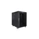 6. 19" 15U 600x800 black LCD glass door rack cabinet Lanberg (Flat Pack) V2