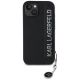 3. Karl Lagerfeld Saffiano Rhinestones & Charm case for iPhone 15 / 14 / 13 - black