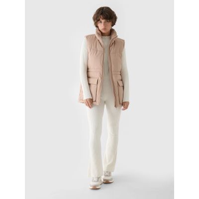 2. Women's down vest with synthetic filling 4F 4FWAW24TVJAF135-83S