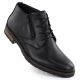 Men's leather ankle boots, unlined, black, Rieker14609-00