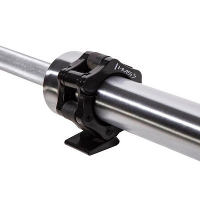 5. Olympic bar 20 kg / 2200 mm with lock jaw clamps HMS GO900