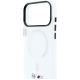 6. BMW M IML Frosted Metal Logo & Trims MagSafe Case for iPhone 18 Pro / 17 Pro - Transparent