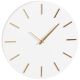 2. WHITE ALUMINUM WALL CLOCK, DIAMETER 35.5 CM MICA