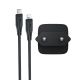 18. Acefast A118 30W GaN USB-C Wall Charger with 1.2m USB-C to Lightning Cable - Black