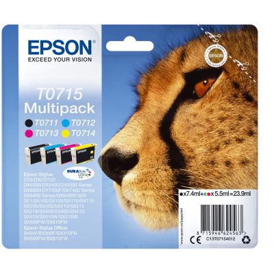 Epson Multipack 4-color T0715 DURABrite Ultra Ink