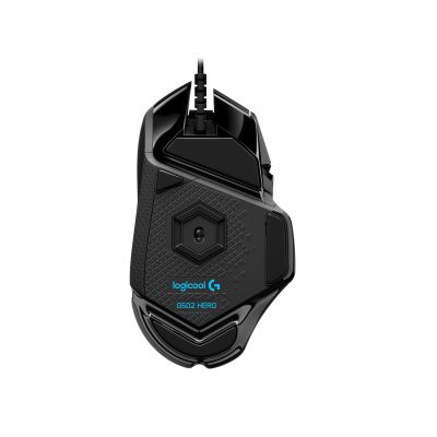 19. Logitech G502 Gaming HERO EU Mouse 910-005471 (optical; 16000 DPI; black)