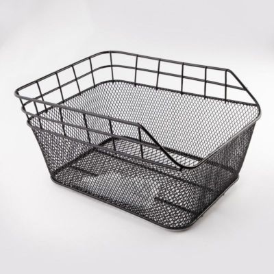 Rear Bicycle Basket, Wire Mesh, Angled