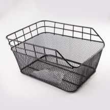 Rear Bicycle Basket, Wire Mesh, Angled
