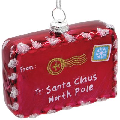 3. GLASS BALL FORM LETTER TO SANTA CLAUS - SNOWFLAKE