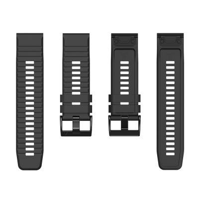 3. Silicone Strap for Garmin Fenix 3 / 5X / 6X / 7X Pro - Black