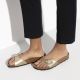 7. Birkenstock Madrid Birko-Flor Gold women's regular wide gold flip-flops (1016106)