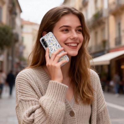 5. Tech-Protect FlexAir Case for Samsung Galaxy A27 - Transparent Floral