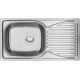 Single-bowl steel sink with drainer ZEN_0113 5908212034088