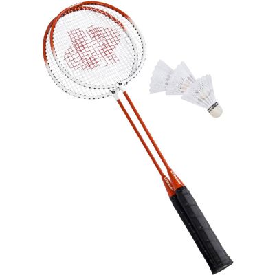 5. DONNAY 6-IN-1 ORANGE BADMINTON SET IN A CASE