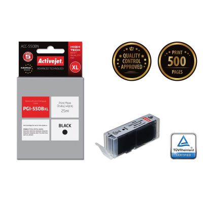 2. Activejet ACC-550BN Ink (Canon PGI-550BK replacement; Supreme; 25 ml; black)