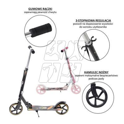 2. Nils Extreme HA205D Pink PU 205MM scooter