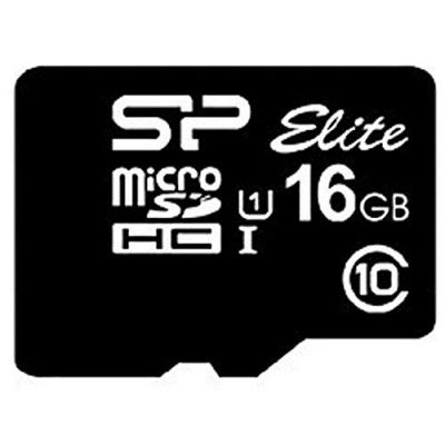 3. Silicon Power microSDHC Elite 16GB CL10 UHS-1 (U1) memory card + microSD-SD ADAPTER (SP016GBSTHBU1V10SP)